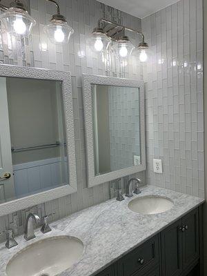 Glass mosaic accent walls - Gaithersburg MD