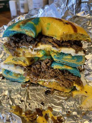 Steak egg and cheese