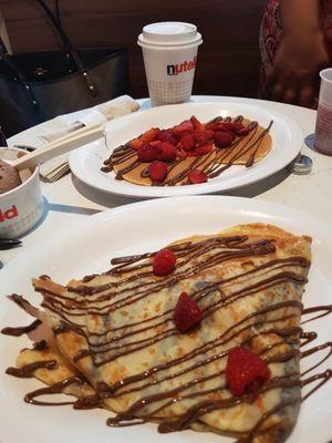 Nutella crepe and pancake