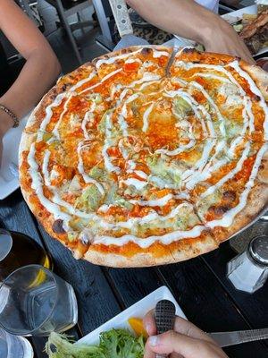 Buffalo chicken pizza