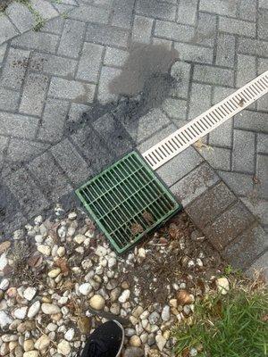 After French Drain installed no more  water flowing into my garage.