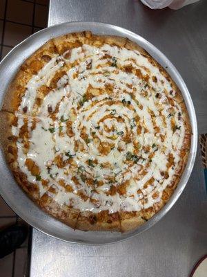 Buffalo chicken pizza