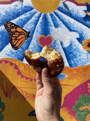 Homemade sourdough donut