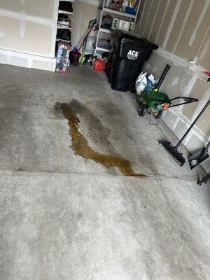 Oil leak spill