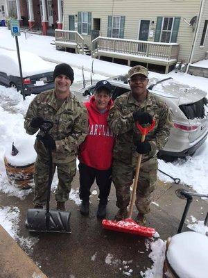 Community service helping the people of Hagerstown get out of the snow