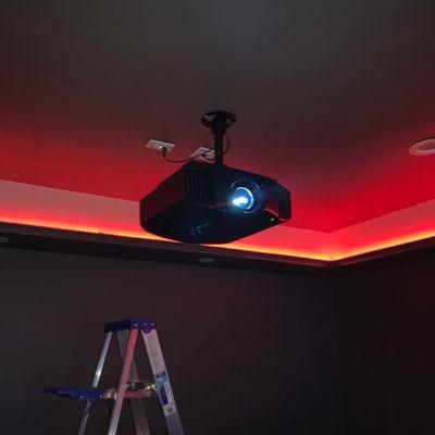 Projector installed