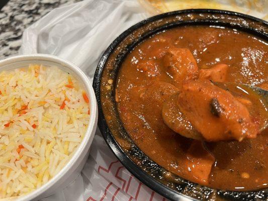 Chicken Vindaloo (served with rice)