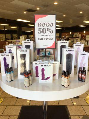 Bogo 50 Evolved, Playboy Pleasure, Gender X, and Zero Tolerance. Offer valid 8/25/2024 -9/28/2024 at store closing.