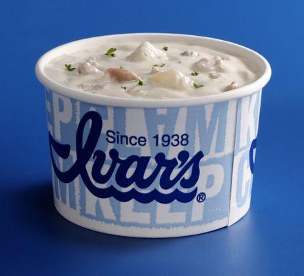 Ivar's world-famous clam chowder.