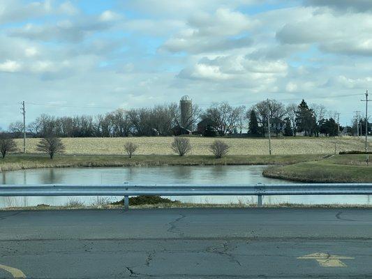 Gorgeous view from the grocery store parking lot.