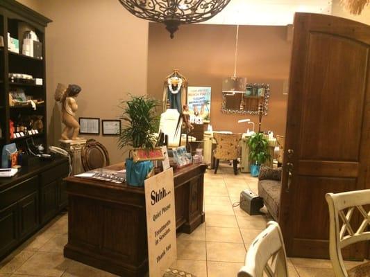 Pedicures, manicures, and waxes happen back here.