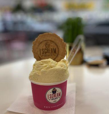 Crème brûlée gelato (small)