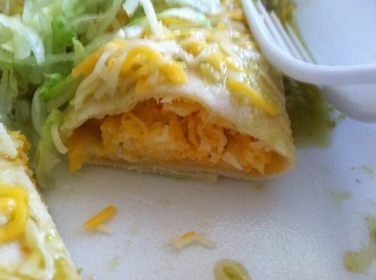 Complete cheese enchilada fail.  This is a disgrace to both New Mexico and Mexico.  How does this even happen?