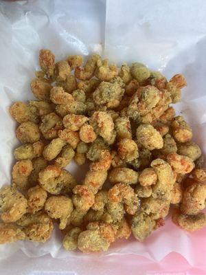 1/2 pound fried crawfish