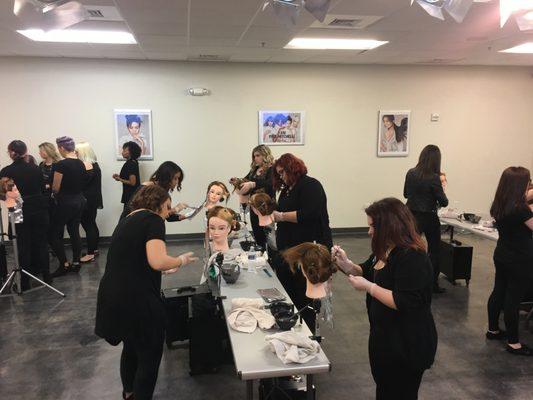 Our students learn advanced color techniques such as Balayage, Ombre, and Ecaille.