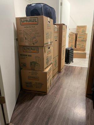 Closets packed