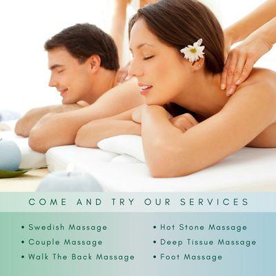 Come and try our services