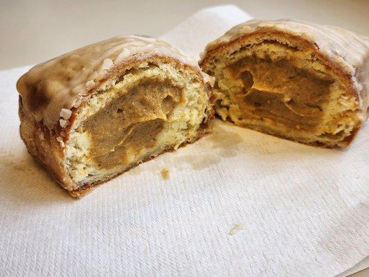 Inside the Pumpkin Spice Latte donut