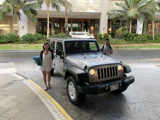 Our Jeep rental for the day!