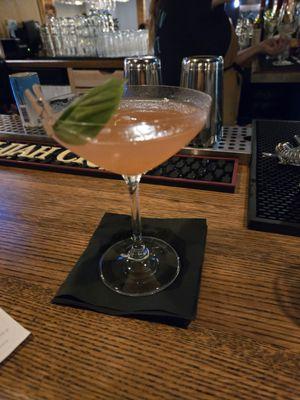 Strawberry basil martini