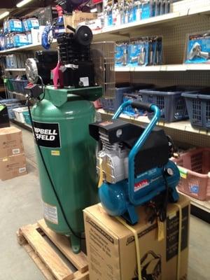 AIR COMPRESSORS AND HOSES FITTINGS ETC