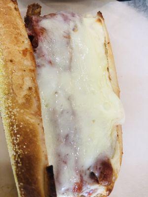 Half veal parm sub