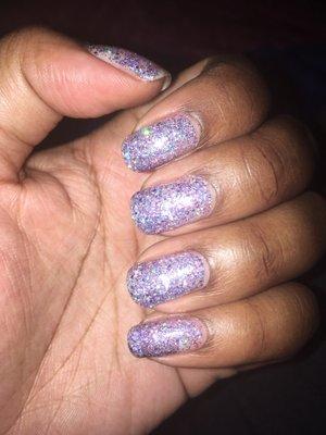 Gel polish on natural nails