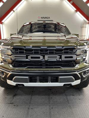 Ford F-150 Raptor in for front-end PPF