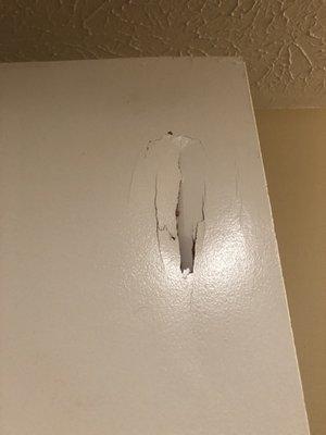 Broken bathroom door