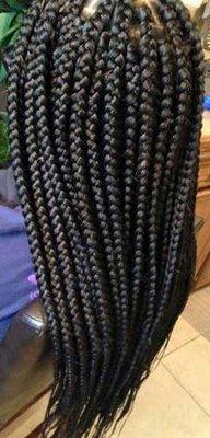 Flowing freely box braids