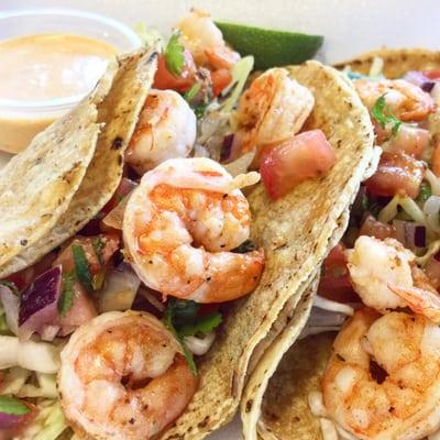 Grilled shrimp tacos