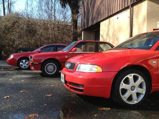 Red car day I guess.....     S4, e30, A6Q(2.7t)