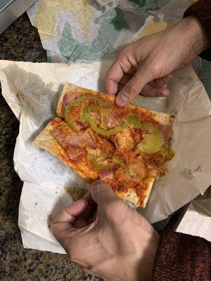 Flatbread pizza subway