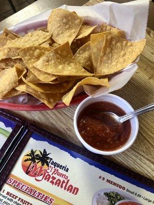 Complimentary Chips & Salsa.