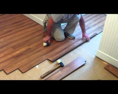 Laminate wood flooring