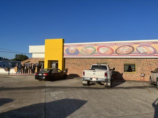 Outside view of restaurant