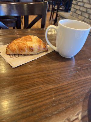 Coffee and croissant