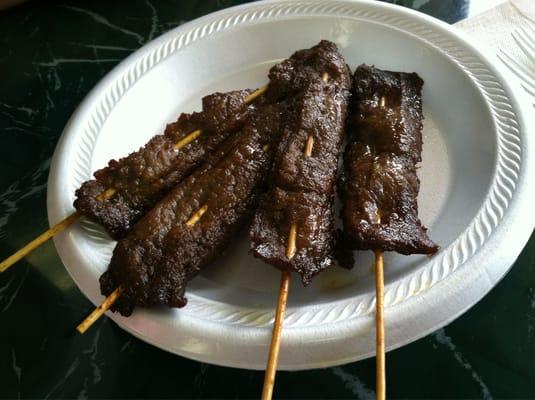 Beef teriyaki sticks (appetizer)