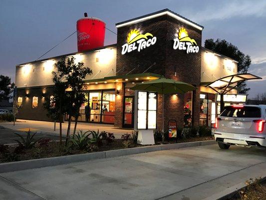 This new store is clean and has a big drive thru.