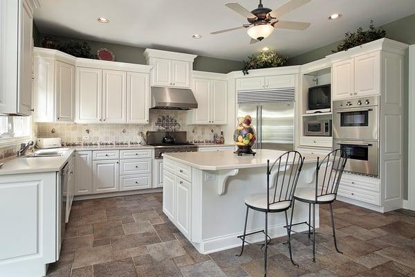 Raised White Kitchen Cabinets - Buy Cabinet Direct