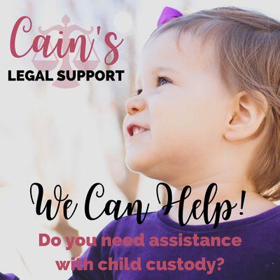 We can help with child custody.