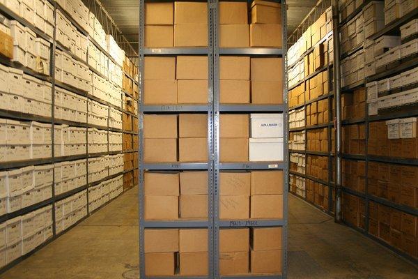 Safely store your documents offsite for an affordable and space saving means of storage