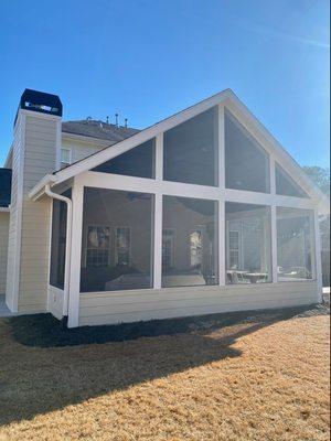 Screened porch.