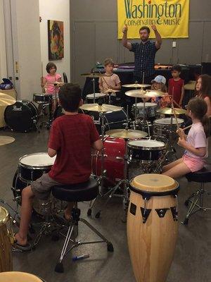 5-day summer music camps are a great way to try out instruments in a fun hands-on way with expert guidance.