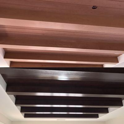 Ceiling staining