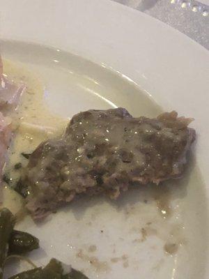 This is NOT fillet mignon with gorgonzola.  NASTY cheap meat and cheese.