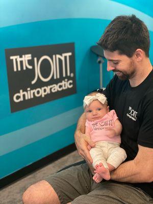 Baby Claire, our mascot & chiropractor in training.