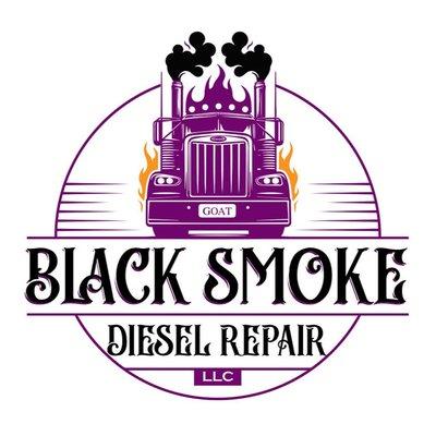 black smoke diesel repair logo