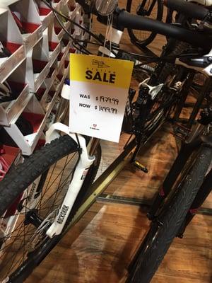 The cheapest bike in the store..