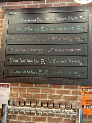 Beer Menu